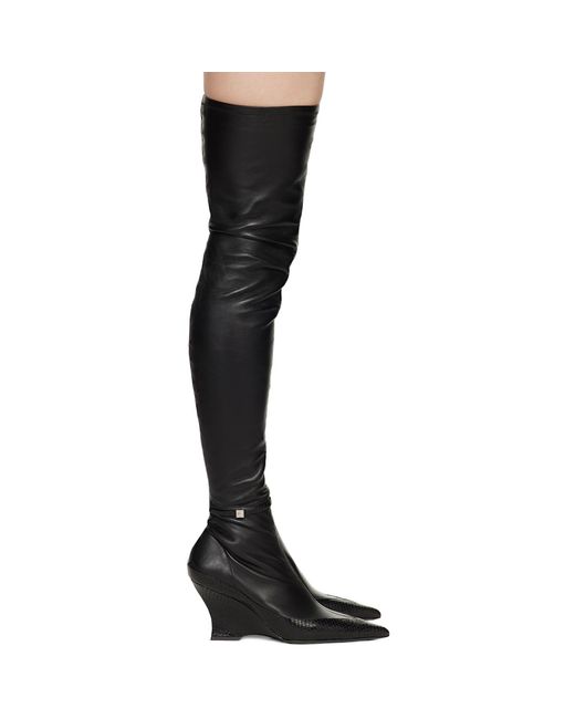 Bottes raven noires Givenchy en coloris Black