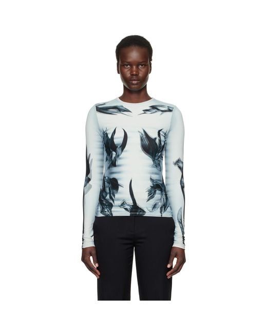 Jean Paul Gaultier Black 'The Flower Body Morphing Marinière' T-Shirt
