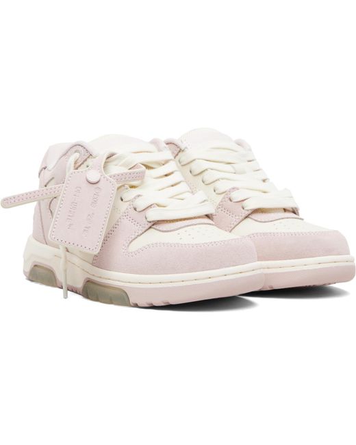 Off-White c/o Virgil Abloh Black Out Of Office Calf & Suede Sneakers