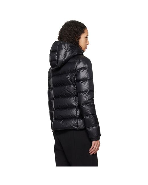 Moncler Black Gles Hooded Quilted Jacket