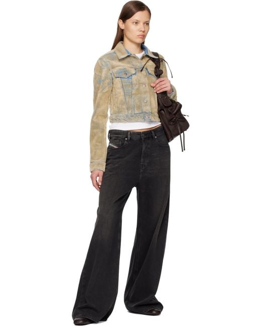 Acne Multicolor Flocked Denim Jacket