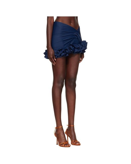Jacquemus Blue 'The Playa' Miniskirt