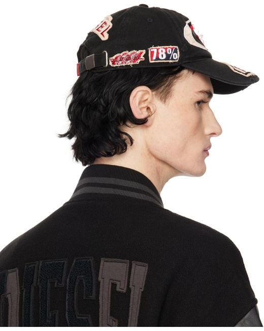 DIESEL C-Braff Cap in Black for Men | Lyst UK