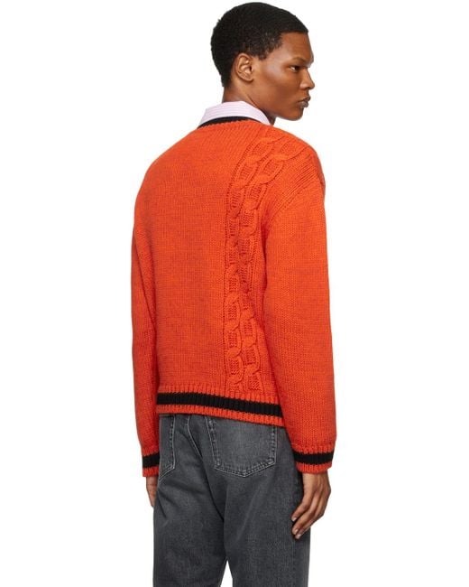 Thames MMXX Orange Rathbone Ii Sweater for men