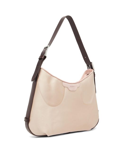 Abra Natural Satin Ballerina Bag