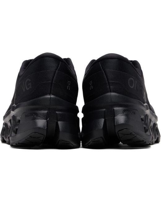 On Shoes Black Cloudmster 3 Sneakers for men