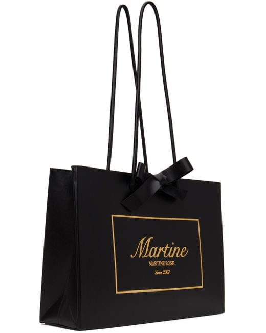 Martine Rose Black Large Shopper Tote for men