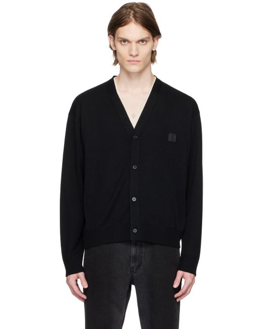 Wooyoungmi Black Embroidered Cardigan for men
