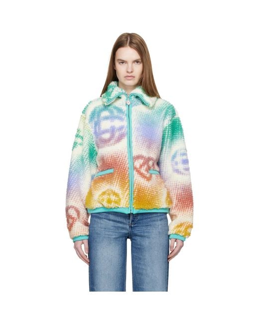 Casablanca Multicolor Monogram Fleece Jacket