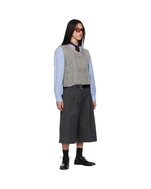 Our Legacy Black Split Shorts for men
