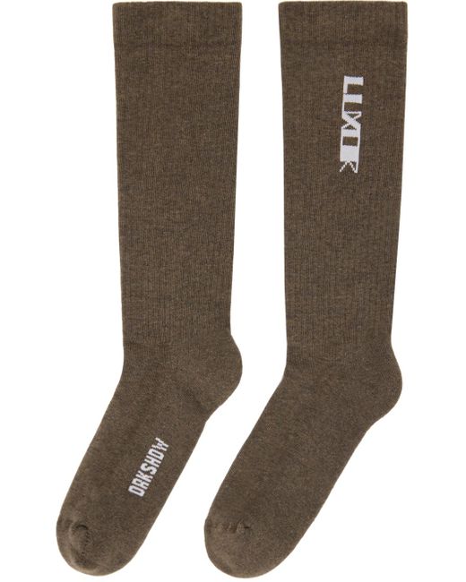 Rick Owens Gray Luxor Socks for men