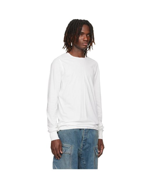 Rick Owens Black Off- Temple Level Ls T-Shirt for men