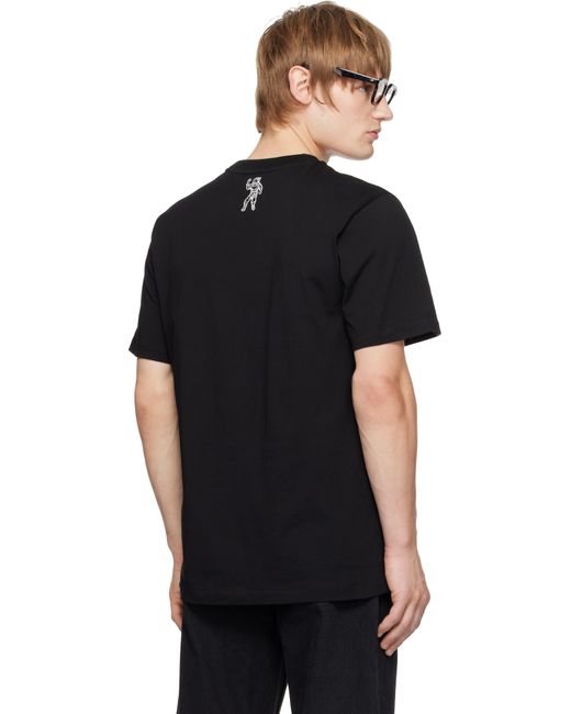 BBCICECREAM Black Small Arch Logo T-Shirt for men