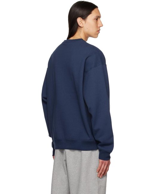 Nike Blue Navy Solo Swoosh Sweatshirt for men