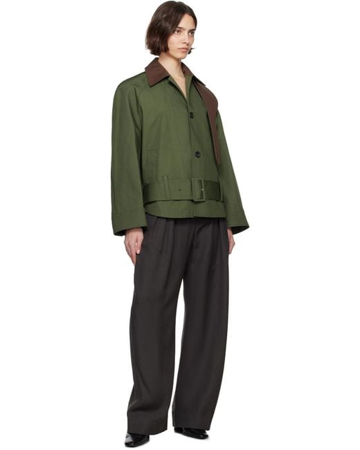 J.W. Anderson カーキ Rounded ブルゾンジャケット Green