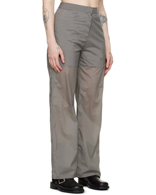 Pantalon réversible étagé gris Amomento en coloris Gray