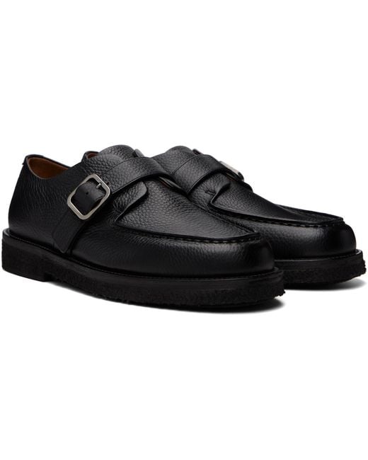 Marsèll Black Moccar Leather Loafers for men