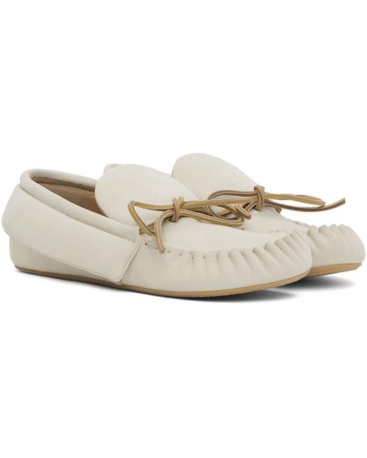 J.W. Anderson オフホワイト スエード モック スリッポン Black