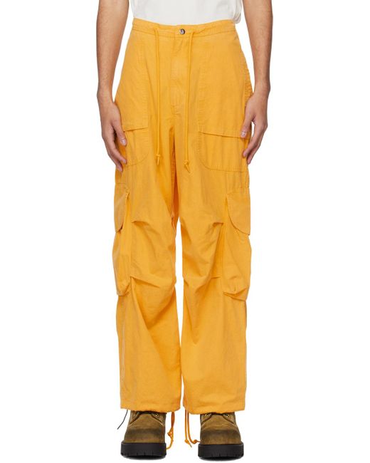 Pantalon de travail cargo jaune Entire studios pour homme en coloris Orange