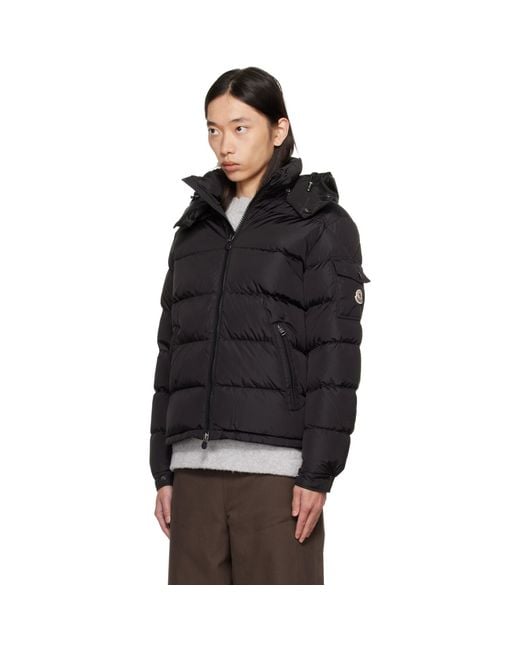 Moncler Black Maya Matte Short Down Jacket for men