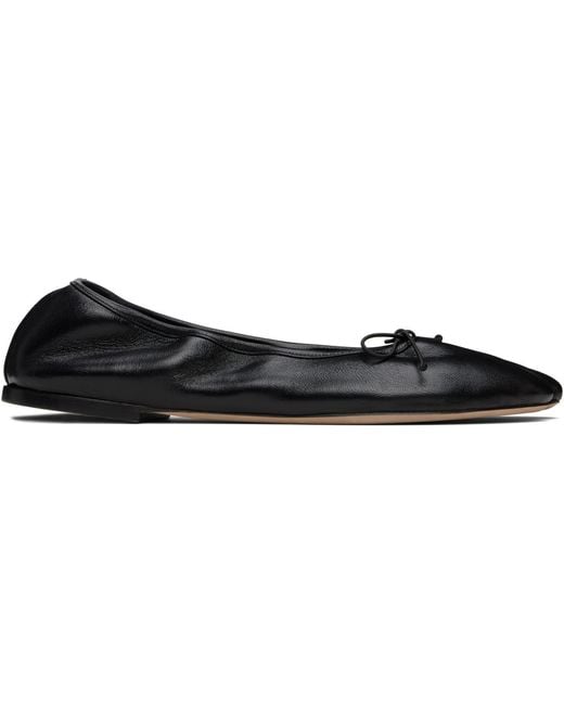 Christen Black Ssense Exclusive Tabi Stretch Ballerina Flats