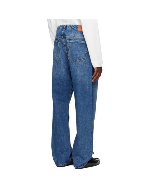 Studio Nicholson Blue Riso Straight Leg Jeans for men