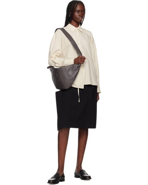 Lemaire Black Medium Croissant Bag