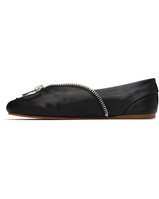 Ballerines Motard Noires En Cuir À Glissière J.W. Anderson en coloris Black