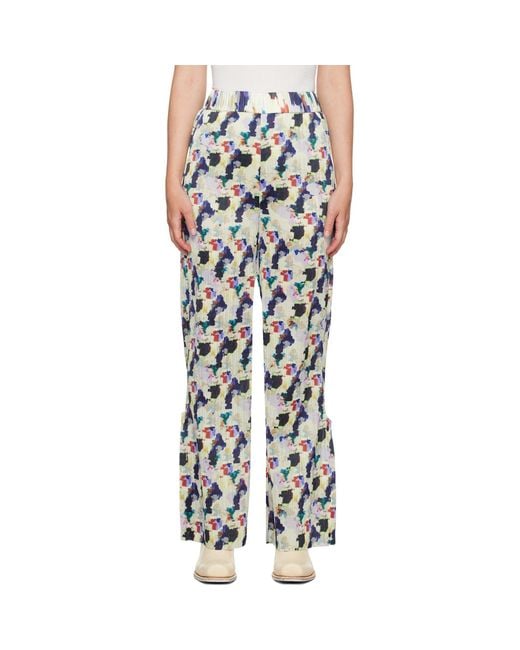 Henrik Vibskov Black Remember Plisse Trousers