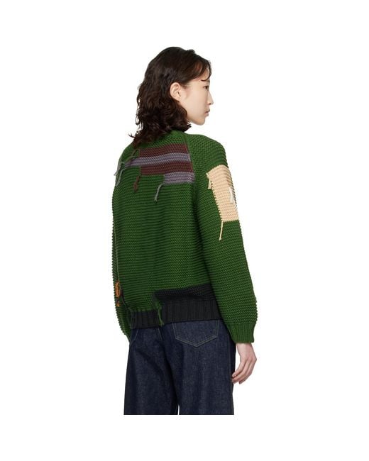 YMC Green Atomic Cardigan