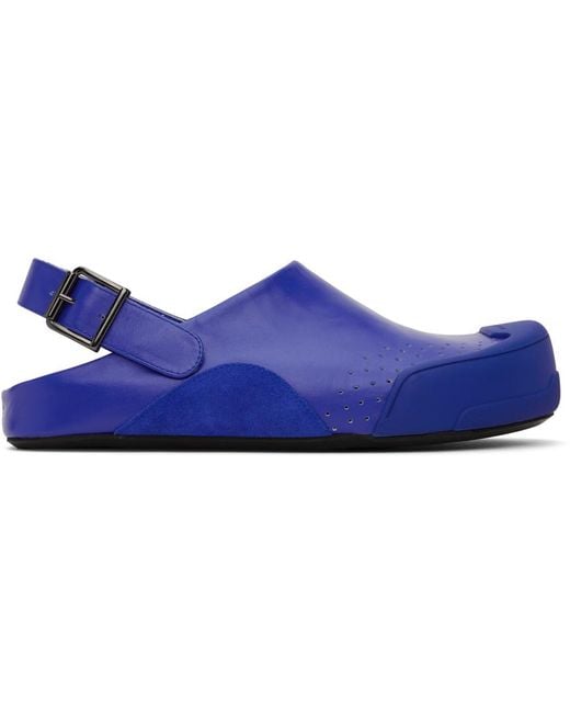 Marni Blue Sabot Sandals for men