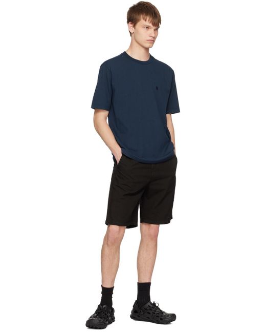 Norse Projects Black Aaren Typewriter Shorts for men