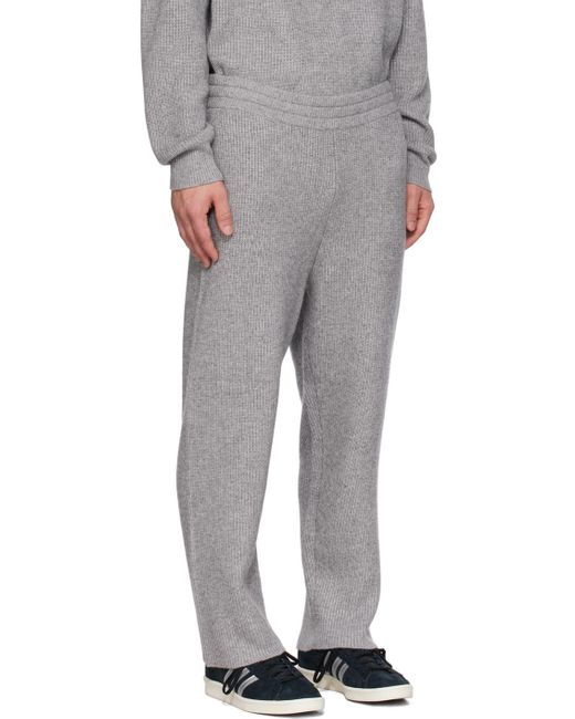 Pantalon de survêtement gris à écusson à logo de renard Maison Kitsuné pour homme en coloris Gray