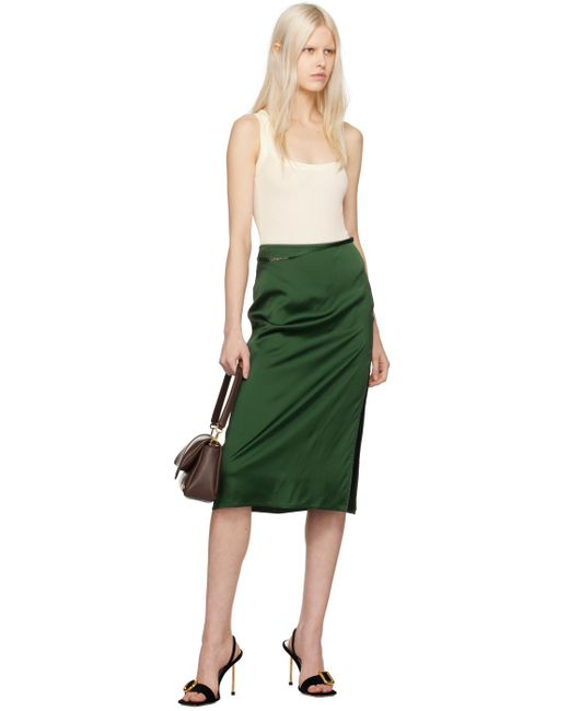 Jacquemus Green 'la Jupe Notte' Midi Skirt