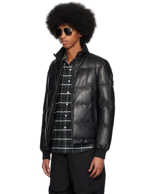 Belstaff Black Axis Leather Jacket for men