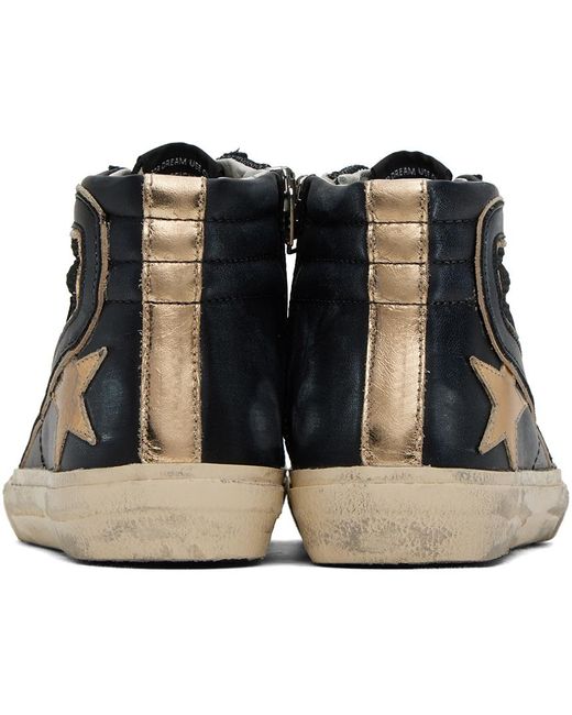Golden Goose Deluxe Brand Black Ssense Exclusive Slide Sneakers