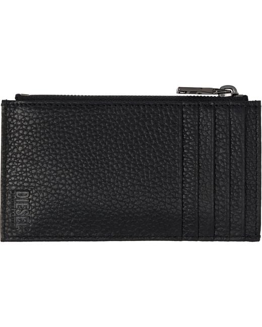 DIESEL Black Hissu Evo Iii Card Holder for men