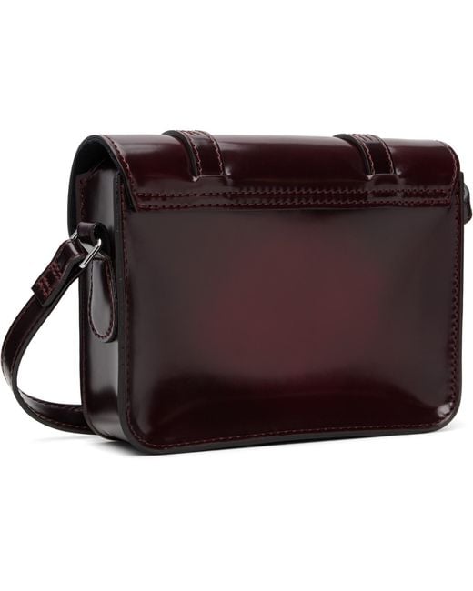 Dr. Martens Brown Burgundy 7 Inch Vegan Crossbody Bag