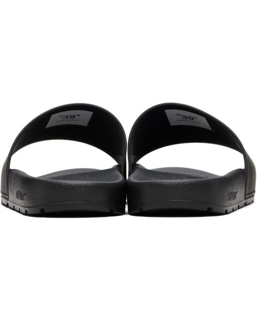 Off-White c/o Virgil Abloh Black Bookish Slides for men