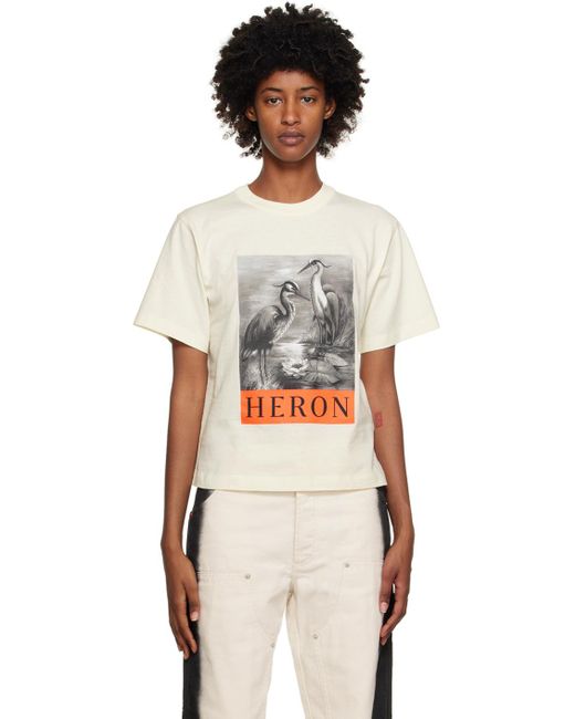 Heron Preston Multicolor White 'heron' T-shirt