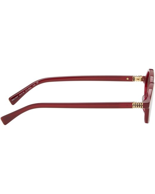 Miu Miu Brown Miu Regard Sunglasses