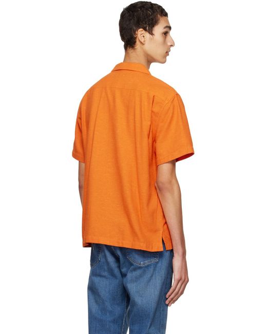 Stockholm Surfboard Club Orange Stockholm (surfboard) Club Ssense Exclusive Stoffe Shirt for men