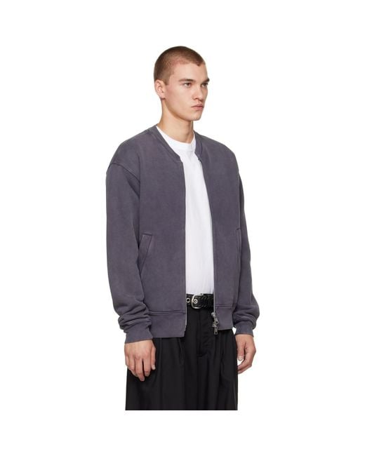 Our Legacy Blue Rift Zip Jacket for men