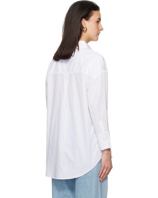 Anine Bing White Mika Shirt