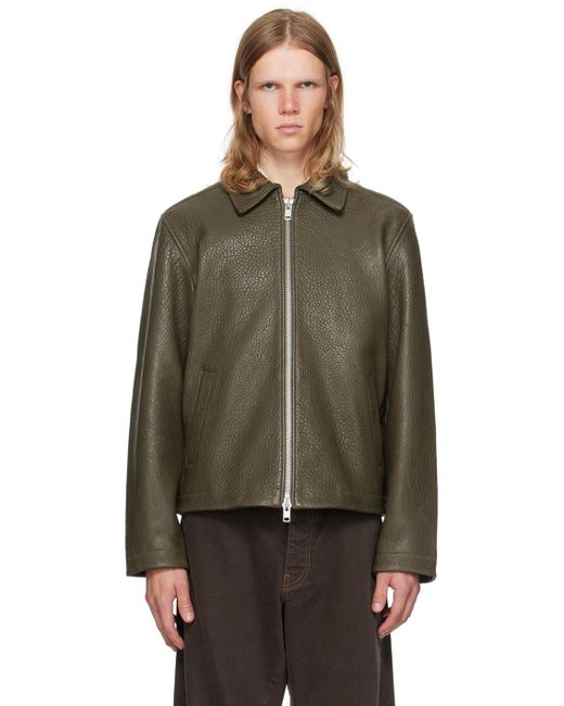 sunflower Short Leather Jacket in Black for Men | Lyst