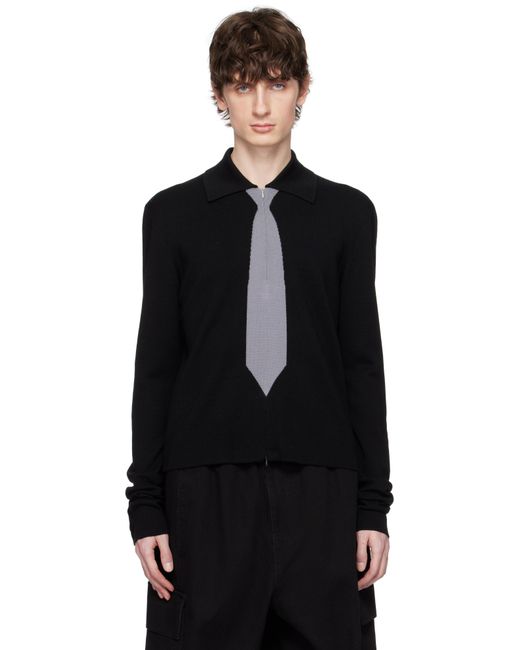 メンズ Spencer Badu ブラック Uniform ニットポロシャツ Black