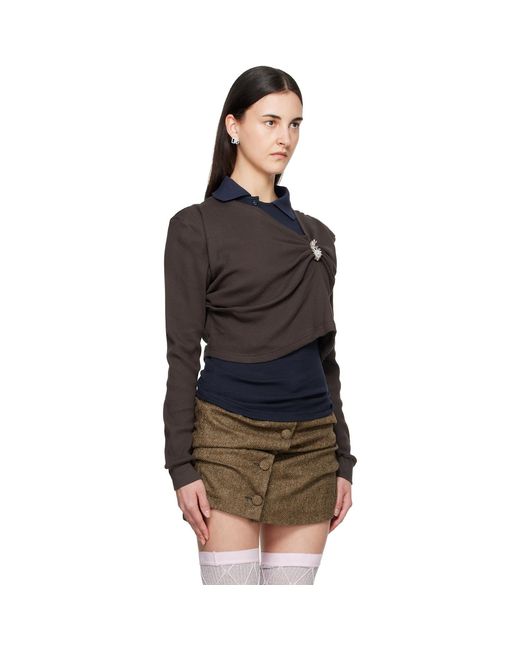 August Barron Black Pulled Polo