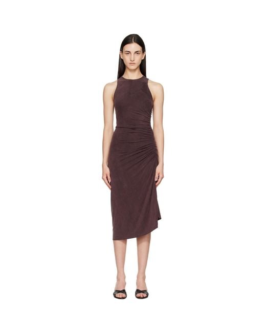 Agolde Red Anya Midi Dress