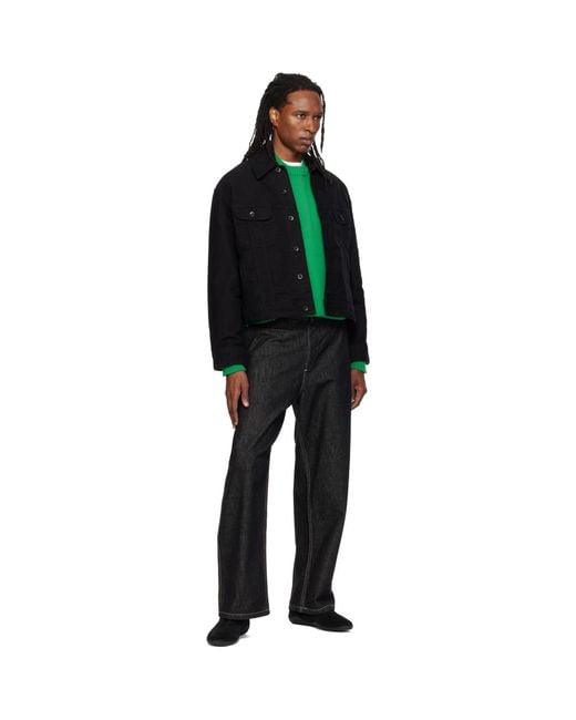 Studio Nicholson Black Cropped Jacket for men