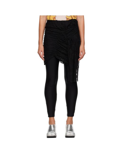 Jupe Étagée Noire Pushbutton en coloris Black